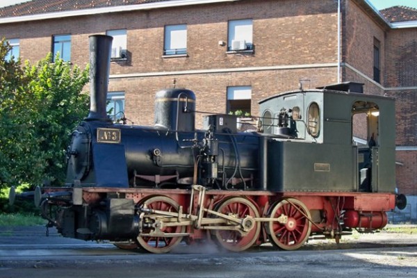 Locomotiva a vapore T3 FVS "N° 3" a Torino Smistamento